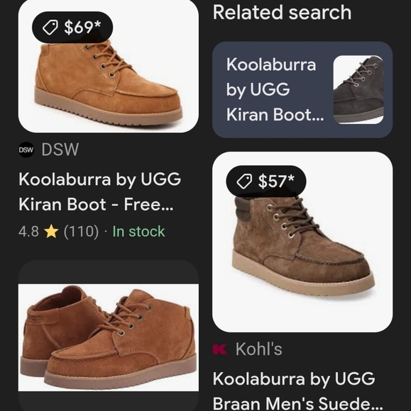 Koolaburra by UGG mens size 8  brown suede shoes - Picture 11 of 13